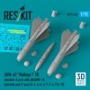 RESKIT RS72-0532 AGM-62 Walleye I ER missiles (2 pcs) with AN/AWG-16 data link pod (1 pcs) (A-4, A-6, A-7, F-4, F/A-18) (3D Printed) (1/72)